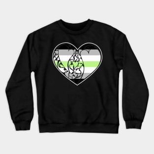 Agender LGBT+ Heart Crewneck Sweatshirt